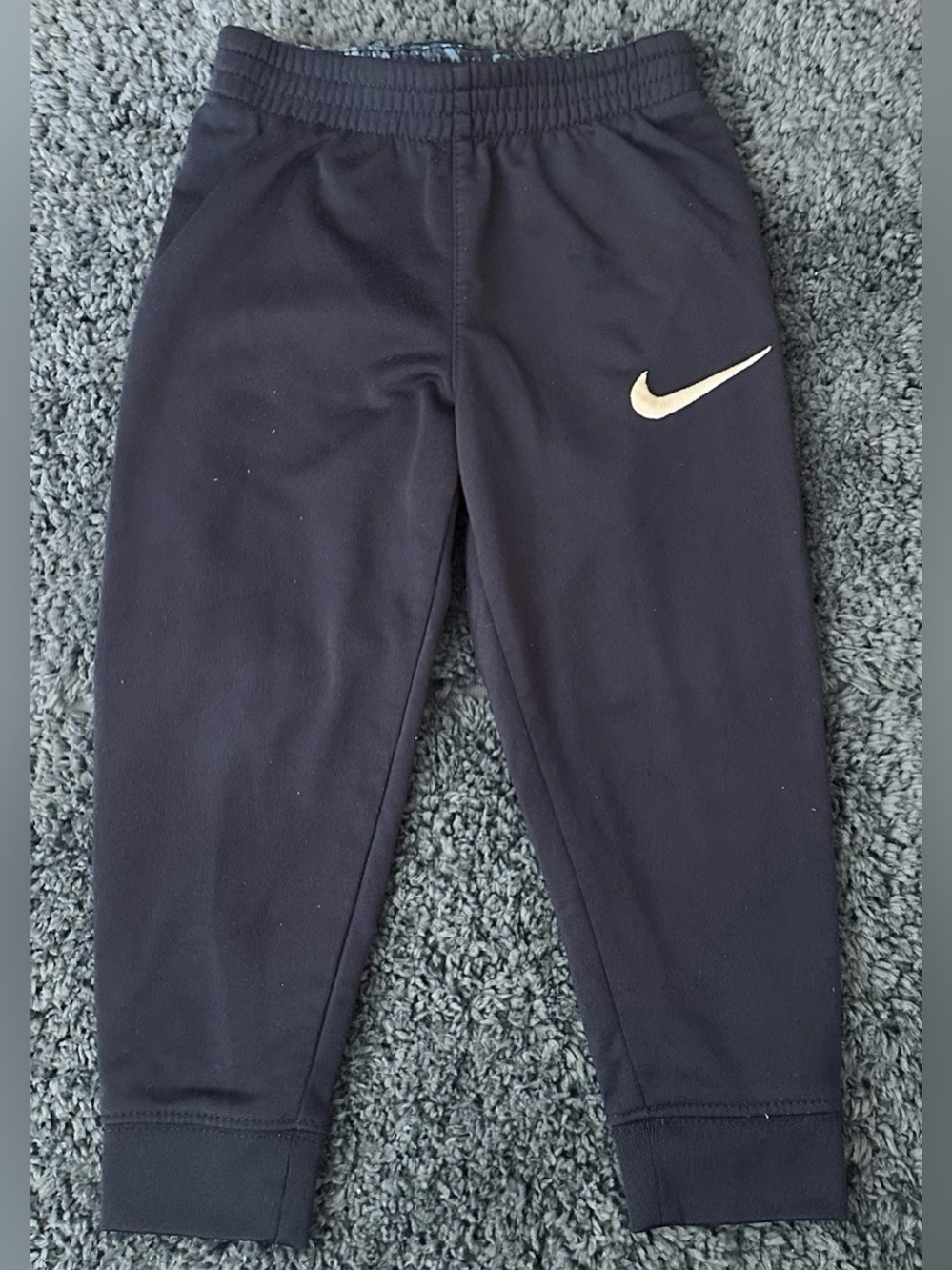 Nike Toddler Boys Size 2T Navy Blue Elastic Waist/Hem Tapered Jogger Pants